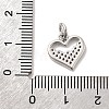 Brass Micro Pave Cubic Zirconia Charms KK-C139-25C-P-3