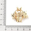 Brass Micro Pave Cubic Zirconia Pendants KK-B172-04G-3