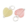 Natural & Synthetic Mixed Gemstone Pendants PALLOY-JF05586-02-2