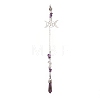 Natural Amethyst Pointed Dowsing Pendulums PALLOY-JF02009-03-1