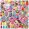 50Pcs PVC Waterproof Stickers PW-WGCBF4D-01-1