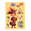 6Pcs Thanksgiving Day Paper Self-Adhesive Picture Stickers STIC-C010-32-3