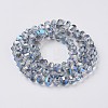 Electroplate Glass Beads Strands EGLA-L012-A-FR02-3