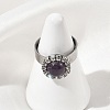 Natural & Synthetic Gemstone Finger Rings for Women RJEW-JR01102-2