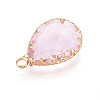 Transparent Glass Pendants KK-N283-02H-G-2