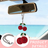 1Pc Alloy Rhinestone Car Pendant Decorations AJEW-CN0007-26-6