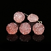 Natural Strawberry Quartz Carved Beads PW-WGC28A1-07-1