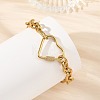 304 Stainless Steel Figaro Chain Bracelets for Women BJEW-JB14205-2