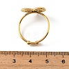 304 Stainless Steel Rhinestone Cuff Open Rings RJEW-H269-02G-6