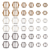 36Pcs 9 Style Brass Adjustment Roller Buckles FIND-WR0005-77-1