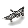 304 Stainless Steel Slide Charms STAS-F356-04AS-2