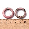 Natural Rhodonite Plain Band Ring for Women RJEW-P044-01A-11-3