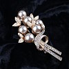 Exquisite Flower Alloy Rhinestone Brooch PW-WG7FC23-02-2