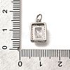 Brass Micro Pave Cubic Zirconia Pendants KK-U055-01P-03-3