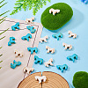 20Pcs 2 Colors Synthetic Turquoise Dyed Horse Beads G-TA0003-18B-5