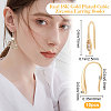 10Pcs Brass Micro Pave Clear Cubic Zirconia Earring Hooks KK-BBC0003-37-2