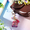 Alloy Resin Butterfly Keychains KEYC-TADJ0002-02G-B-5