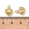 Brass Micro Pave Cubic Zirconia Charms KK-A291-12D-G-3