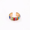 Alloy Rhinestone Cuff Earrings for Women WGFB2B6-10-1