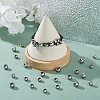 2 Style 304 Stainless Steel European Beads STAS-DC0015-67-4