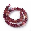 Dyed Natural Banded Agate Beads Strands G-F595-E05-2