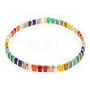 Bohemian Glass Seed Beaded Stretch Bracelets JM4508-28-1