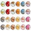 60Pcs 12 Colors Transparent Resin Rondelle European Beads RESI-YW0006-15-2