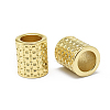 Rack Plating Brass European Beads X-KK-O125-07G-2