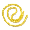 Electroplate Glass Beads Strands EGLA-A034-P3mm-B03-4