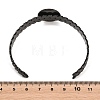 304 Stainless Steel Leaf Cuff Bangle Making STAS-F366-10B-EB-2
