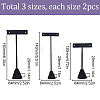 6Pcs 3 Styles T Shaped Alloy Earring Display Stand EDIS-SC0001-05-2