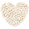100Pcs Unfinished Wood Faceted Cube Beads WOOD-PA0001-75A-1
