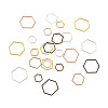 Craftdady 120Pcs 12 Style Alloy Linking Rings FIND-CD0001-01-12
