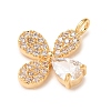 Brass Rhinestone Pendants RB-CBAFDDC-02G-2