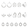 32Pcs 8 Style Valentine's Day UV Plated Alloy Pendants FIND-CA0006-73-1