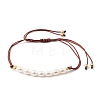 Adjustable Nylon Cord Braided Bead Bracelets BJEW-JB05489-06-1