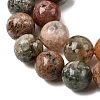 Natural Flower Agate Bead Strands G-B044-A01-03-A-3
