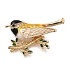 Bird Zinc Alloy Rhinstone Brooches JEWB-V001-04D-1