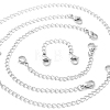 10 Strands 5 Style 304 Stainless Steel Chain Extender STAS-LS0001-44P-3