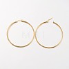 304 Stainless Steel Hoop Earrings X-EJEW-N0016-11G-J-2