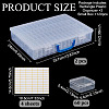 2 Bags Rectangle Plastic Organizer Package Boxes CON-BC0008-24-2