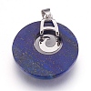 Natural Dyed Lapis Lazuli Pendants KK-F751-D20-3