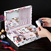 Red Lip Print PU Leather Jewelry Organizer Boxes CON-WH0110-332-3