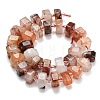 Natural Ferruginous Quartz Beads Strands G-L642-H12-7x14mm-3