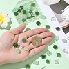 50Pcs 5 Style Glass Pendants PALLOY-YW00141-3