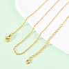 Brass Cable Chain Necklaces NJEW-D302-82G-1