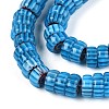 Handmade Millefiori Glass Beads Strands LAMP-T021-27B-05-3