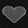 Heart ABC Plastic Pegboards used for 5x5mm DIY Fuse Beads X-DIY-Q009-14-1