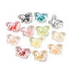 Transparent Resin & Natural Shell Beads RESI-B039-04-1