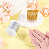 2 Rolls 2 Colors 15-Ply Round PET Metallic Thread MCOR-TA0001-03E-6